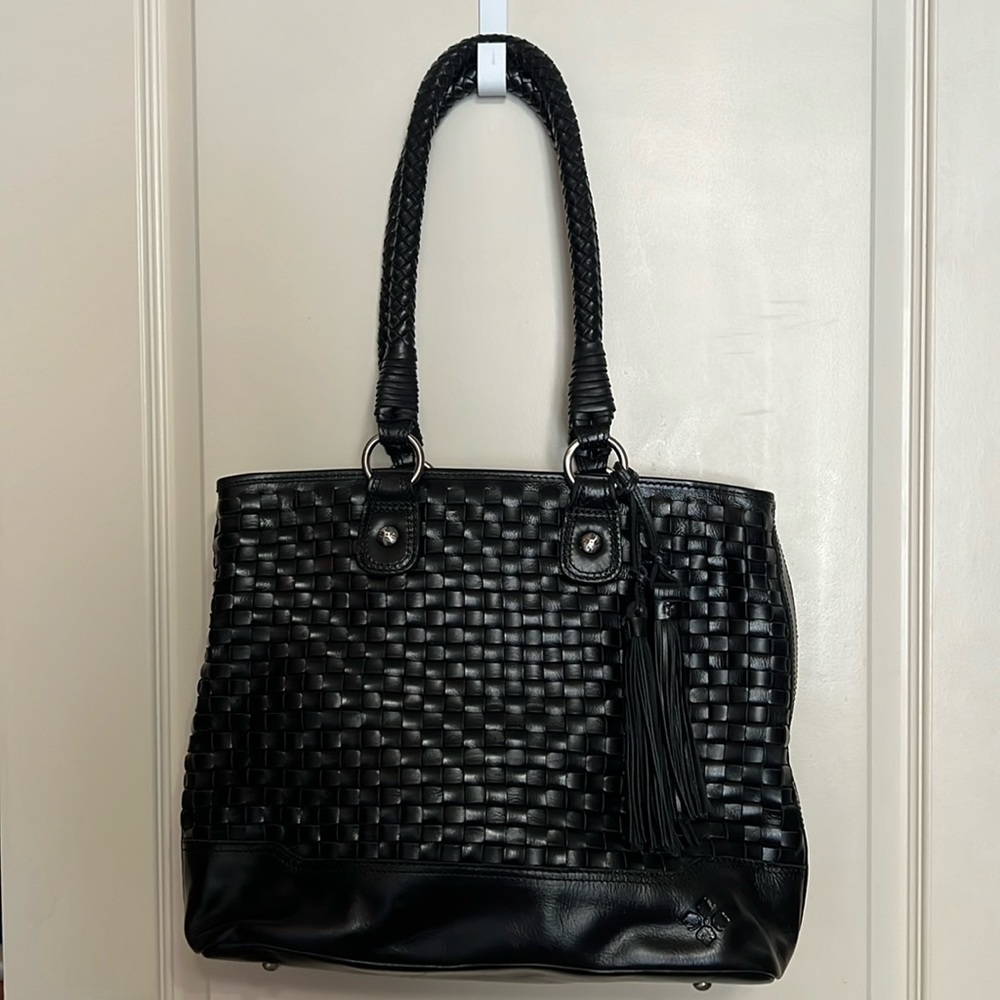 Patricia Nash Leather Lesina Discovery Tote - Black NWOT